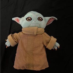 Baby Yoda Plush with Brown Coat